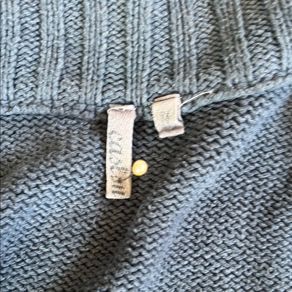 Caslon Gray and Blue Cardigan Sweater military style - Picture 3 of 8